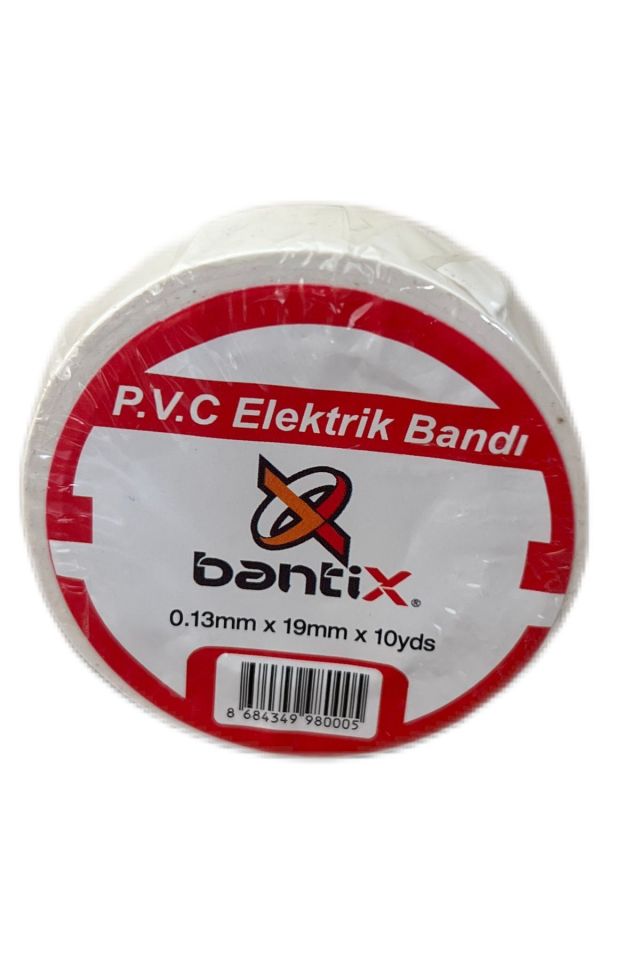 Elektrik Bandı 10 Adet 19mmx10yds Beyaz Elektrik İzole Bandı 10'lu Paket
